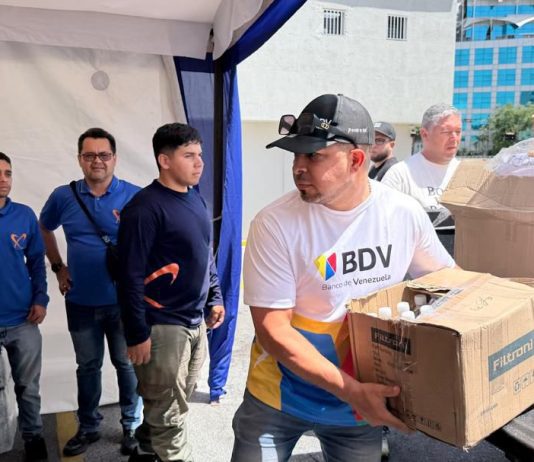 Banco de Venezuela habilita sedes como centro de acopio