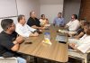 José Oliveira, presidente de PorTurismo, junto a Rashel Páez, Carlos Díaz, José Torres, Mikelina Petrizzo, Ken Espinoza y representantes del sector turístico durante la conformación de la Seccional Guanare.