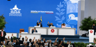 Asamblea Nacional durante sesión extraordinaria en la que fue aprobada la reforma de la Ley del TSJ