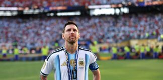 Lionel Messi con la camiseta de la selección argentina durante el Mundial 2026