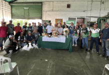 Trabajadores de M&D Proyectos e Ingeniería durante la celebración de sus 16 años en Araure, Portuguesa
