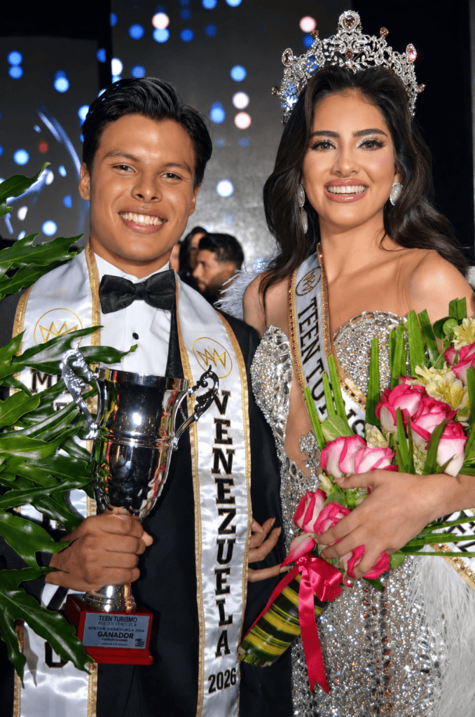 Aurymar Rivero y Abraham Vieras, ganadores de Miss y Míster Teen Turismo Venezuela 2026