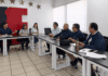 Directiva de la CCIAA y autoridades del municipio Páez, encabezadas por el alcalde José Ángel López, durante una reunión sobre acuerdos tributarios