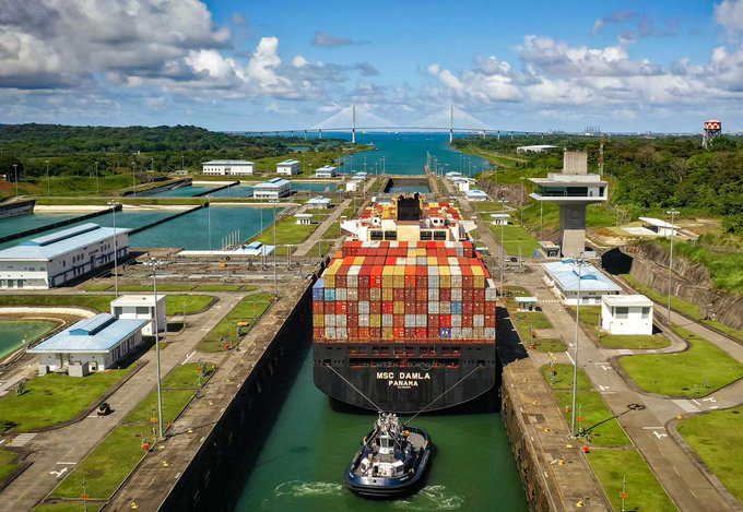 Canal de Panam&aacute; como ruta mar&iacute;tima hacia el Caribe