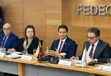 Fedecámaras sostiene encuentro con embajada de Estados Unidos y evalúa oportunidades de inversión Directiva nacional de Fedecámaras durante encuentro con la Embajada de Estados Unidos