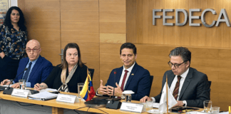 Directiva nacional de Fedecámaras durante encuentro con la Embajada de Estados Unidos