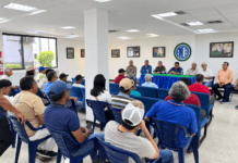 Dirigentes de Fedeagro y Fevearroz reunidos con productores en la sede de ANCA en Araure