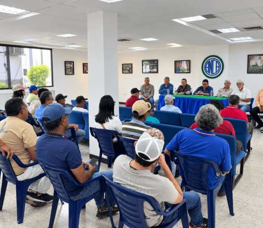 Fedeagro exige a la agroindustria definir precios y condiciones de compra ante avance de las cosechas Dirigentes de Fedeagro y Fevearroz reunidos con productores en la sede de ANCA en Araure