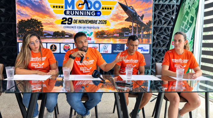 Modo Running prepara su cuarta edición para apoyar a La Guaira Gregory Laitouini, cofundador de Modo Running, durante la presentación de la cuarta edición de la carrera en Portuguesa