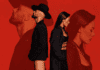 Jesse Huerta anuncia que se alejará de la música para priorizar su salud mental y su familia Jesse & Joy de espaldas y en perfil sobre un fondo monocromático rojo con efecto de doble exposición