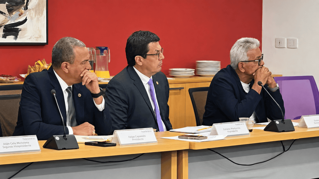 Omar El Choumary durante plenaria directiva de Fedecámaras