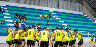 Portuguesa Futsal Club durante su preparación para el inicio del Torneo Clausura de la Liga FUTVE Futsal 2
