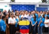 Carlos Fernández durante la rueda de prensa de Vente Venezuela para convocar a la movilización nacional del 22 de octubre.
