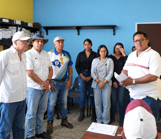 Directivos y miembros de las comisiones técnicas del CEINPORT durante una reunión sobre el informe del puente colapsado de Ospino.
