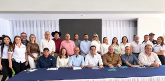 Comité organizador y representantes de Fedecámaras, la Gobernación de Portuguesa y sectores productivos durante la rueda de prensa de la Expo Fedecámaras Portuguesa 2027.
