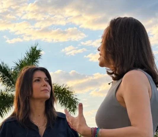 María Corina Machado durante una entrevista con el programa Fox & Friends de Fox News.