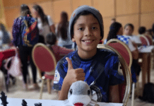 Mariano Mecerreyes durante su participación en el Campeonato Nacional de Ajedrez disputado en Mérida.