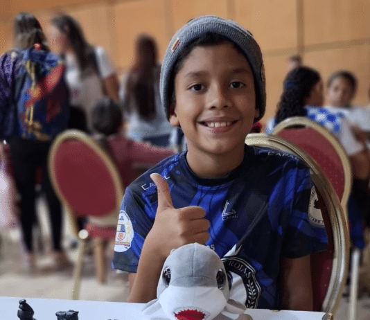 Mariano Mecerreyes durante su participación en el Campeonato Nacional de Ajedrez disputado en Mérida.
