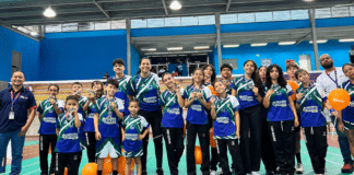 Delegación de Portuguesa durante su participación en el II Campeonato Nacional Multicategoría de Bádminton Cojedes 2026.